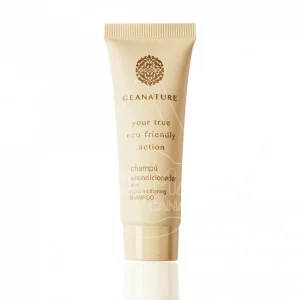 AMENITIE CHAMPÚ & ACON ECOFRIENDLY 30ML GEANATURE 
tubo cosmético bio fibra de trigo/paja