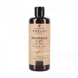 AMENITIE RECARGA GEL & CHAMPÚ CON ACEITE DE ARGÁN 300ML GEANATURE 
botella RPET reciclado