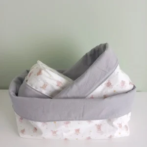 Pack de cestas de tela para bebés