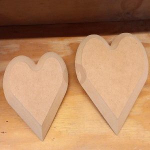 Corazón contramolde de fibrofácil