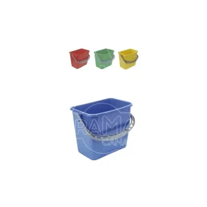CUBETAS DE 6 LITROS CUADRADAS ASA PLÁSTICO