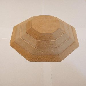 Platos Octágonales  contramolde de Fibrofácil ( Apilables)