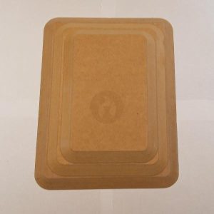 Bandejas Rectángulares (puntas redondas) contramolde de Fibrofácil