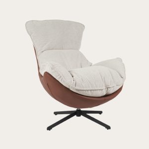 Sillón Hans giratorio Terracota