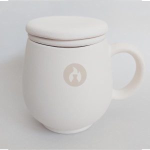 Taza Malena + Tapa + Infusor en Bizcocho