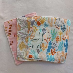 Toallita desmaquillante reutilizable de algodón